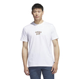 ADIDAS MEN'S GOLF GRAPHIC TEE - WHITE