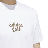 ADIDAS MEN'S GOLF GRAPHIC TEE - WHITE