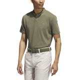 ADIDAS MEN'S GO-TO HENLEY GOLF POLO SHIRT - OLIVE STRATA
