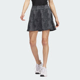 ADIDAS WOMEN'S ESSENTIALS PRINTED GOLF SKORT - BLACK