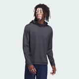 ADIDAS MEN'S LIGHTWEIGHT HOODIE - Black / Grey Six