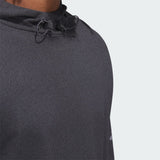 ADIDAS MEN'S LIGHTWEIGHT HOODIE - Black / Grey Six