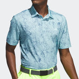 ADIDAS MEN'S SUN ENERGY GOLF POLO SHIRT - Semi Flash Aqua