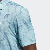 ADIDAS MEN'S SUN ENERGY GOLF POLO SHIRT - Semi Flash Aqua