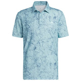 ADIDAS MEN'S SUN ENERGY GOLF POLO SHIRT - Semi Flash Aqua