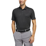 ADIDAS MEN'S ULTIMATE365 ALLOVER PRINT GOLF POLO SHIRT - BLACK