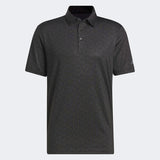 ADIDAS MEN'S ULTIMATE365 ALLOVER PRINT GOLF POLO SHIRT - BLACK