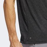 ADIDAS MEN'S ULTIMATE365 ALLOVER PRINT GOLF POLO SHIRT - BLACK