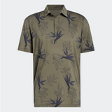 ADIDAS MEN'S OASIS MESH GOLF POLO SHIRT - OLIVE STRATA