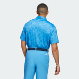 ADIDAS MEN'S PRISMA-PRINT GOLF POLO SHIRT - PULSE BLUE