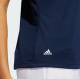 ADIDAS WOMEN'S PERFORMANCE PRIMEGREEN GOLF POLO SHIRT - COLLEGIATE NAVY