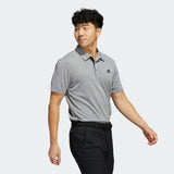 ADIDAS MEN'S DRIVE HEATHER GOLF POLO SHIRT - GREY THREE
