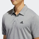 ADIDAS MEN'S DRIVE HEATHER GOLF POLO SHIRT - GREY THREE