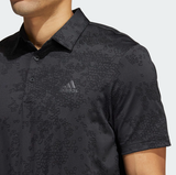 ADIDAS MEN'S JACQUARD GOLF POLO SHIRT - Carbon / Black