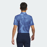 ADIDAS MEN'S FLOWER MESH GOLF POLO SHIRT - Blue Fusion / Collegiate Navy