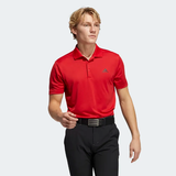 ADIDAS MEN'S PERFORMANCE PRIMEGREEN GOLF POLO LC SHIRT - Collegiate Red