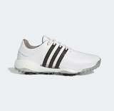 ADIDAS MEN'S TOUR360 22 BOOST GOLF SHOES - Cloud White / Core Black / Silver Metallic