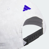ADIDAS'S MENS 3-STRIPES PRINTED TOUR GOLF HAT - WHITE/ GREY ONE