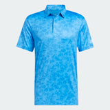 ADIDAS MEN'S PRISMA-PRINT GOLF POLO SHIRT - PULSE BLUE
