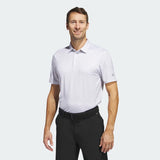ADIDAS MEN'S ULTIMATE365 ALLOVER PRINT GOLF POLO SHIRT - WHITE