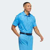 ADIDAS MEN'S PRISMA-PRINT GOLF POLO SHIRT - PULSE BLUE