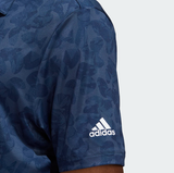 ADIDAS MEN'S PRISMA-PRINT GOLF POLO SHIRT - CREW NAVY/NIGHT INDIGO