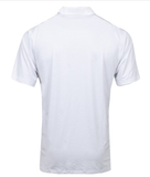 NIKE MEN'S DRI-FIT VAPOR STRIPE PHOTON DUST GOLF POLO SHIRT - WHITE