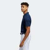 ADIDAS MEN'S 3-STRIPE BASIC GOLF POLO SHIRT - CONAVY / WHITE