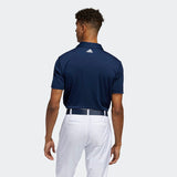ADIDAS MEN'S 3-STRIPE BASIC GOLF POLO SHIRT - CONAVY / WHITE