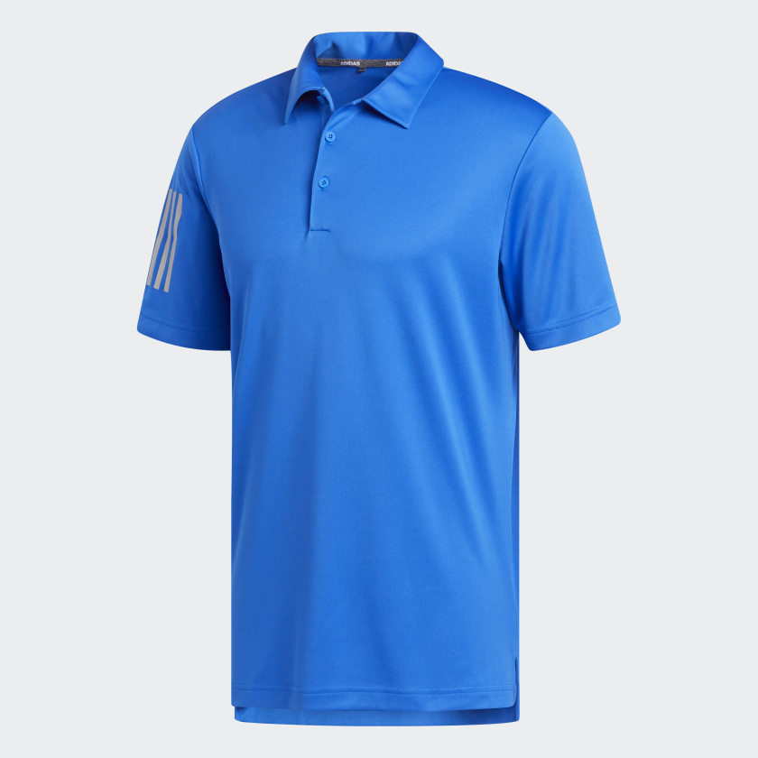 Adidas 3 stripe outlet golf shirt