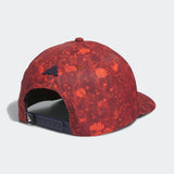 ADIDAS MEN'S 3-STRIPES PRINTED TOUR GOLF HAT - PRELOVED RED