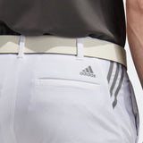 ADIDAS MEN'S ULTIMATE365 3-STRIPES GOLF SHORTS - WHITE