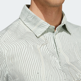 ADIDAS MEN'S COURSE MAP GOLF POLO SHIRT - LINEN GREEN / SHADOW GREEN / HEMP