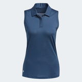 ADIDAS WOMEN'S SLEEVELESS GOLF POLO SHIRT - CREW NAVY