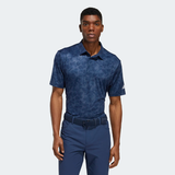 ADIDAS MEN'S PRISMA-PRINT GOLF POLO SHIRT - CREW NAVY/NIGHT INDIGO