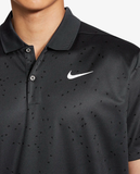 NIKE MEN'S DRI-FIT VICTORY MICRO PRINT GOLF POLO SHIRT - DARK SMOKE GREY