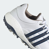 ADIDAS MEN'S TOUR360 22 GOLF SHOES - Cloud White / Collegiate Navy / Silver Metallic