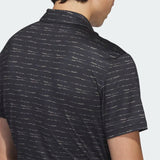 ADIDAS MEN'S STRIPE ZIP GOLF POLO SHIRT - Black/Hemp