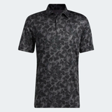 ADIDAS MEN'S PRISMA-PRINT GOLF POLO SHIRT - Grey Six / Black