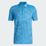 ADIDAS MEN'S MOTION-PRINT GOLF POLO SHIRT - Pulse Blue / Crew Navy