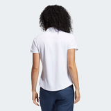 ADIDAS WOMEN'S PERFORMANCE PRIMEGREEN GOLF POLO SHIRT - WHITE