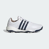 ADIDAS MEN'S TOUR360 22 GOLF SHOES - Cloud White / Collegiate Navy / Silver Metallic