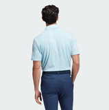 ADIDAS MEN'S COURSE MAP GOLF POLO SHIRT - Bliss Blue Mel / Pulse Blue / Semi Impact Orange