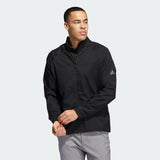 ADIDAS MEN'S CORE VERSATILE FULL-ZIP GOLF JACKET - BLACK