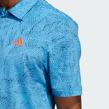 ADIDAS MEN'S MOTION-PRINT GOLF POLO SHIRT - Pulse Blue / Crew Navy