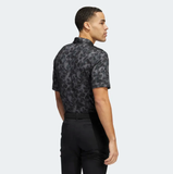ADIDAS MEN'S PRISMA-PRINT GOLF POLO SHIRT - Grey Six / Black