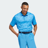 ADIDAS MEN'S PRISMA-PRINT GOLF POLO SHIRT - PULSE BLUE