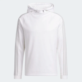 ADIDAS MEN'S 3-STRIPES COLD.RDY GOLF HOODIE JACKET - WHITE
