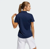 ADIDAS WOMEN'S PERFORMANCE PRIMEGREEN GOLF POLO SHIRT - COLLEGIATE NAVY