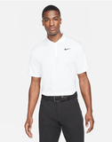 NIKE MEN'S DRI-FIT VICTORY GOLF POLO SHIRT - WHITE/BLACK